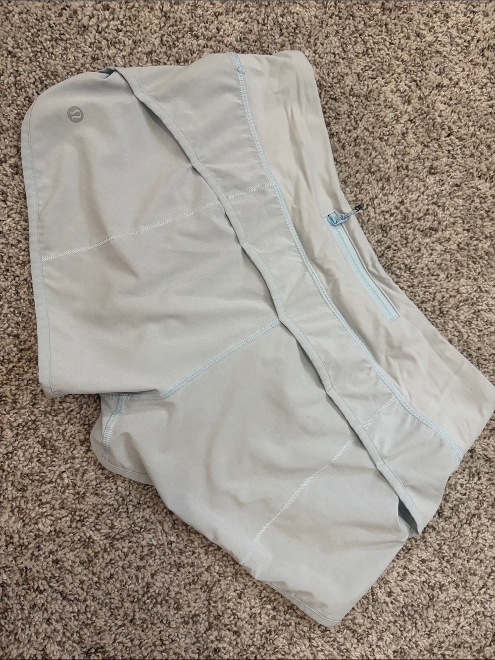 lululemon athletica women’s ' Light blue Athletic Skort with Zip Pocket